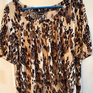 Rafaella Women's Leopard Print Top
